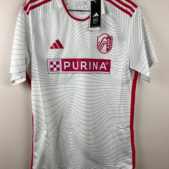 Adidas St. Louis City SC Away 24/25 MLS Jersey Men’s Size Large L White NWT - Picture 1 of 7